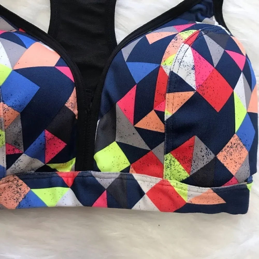 Maurice’s All in‎ Motion Sports Bra XS multicolored Strappy back